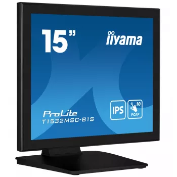 iiyama ProLite T1532MSC-B1S monitor per computer 38,1 cm (15 inch) 1024 x 768 pixel XGA LCD touchscreen nero