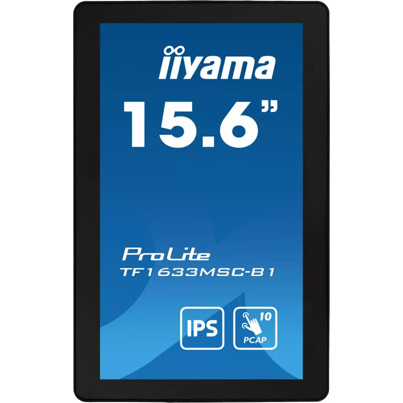 iiyama ProLite TF1633MSC-B1 Monitor per computer 39,6 cm (15,6 inch) 1920 x 1080 Pixel Full HD touchscreen nero