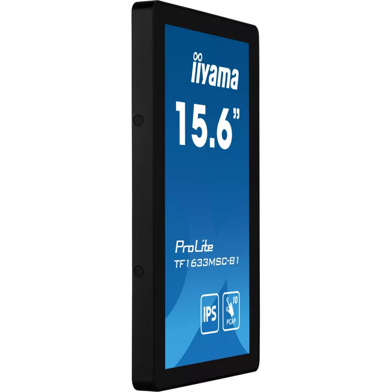 iiyama ProLite TF1633MSC-B1 Monitor per computer 39,6 cm (15,6 inch) 1920 x 1080 Pixel Full HD touchscreen nero