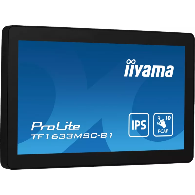 iiyama ProLite TF1633MSC-B1 Monitor per computer 39,6 cm (15,6 inch) 1920 x 1080 Pixel Full HD touchscreen nero