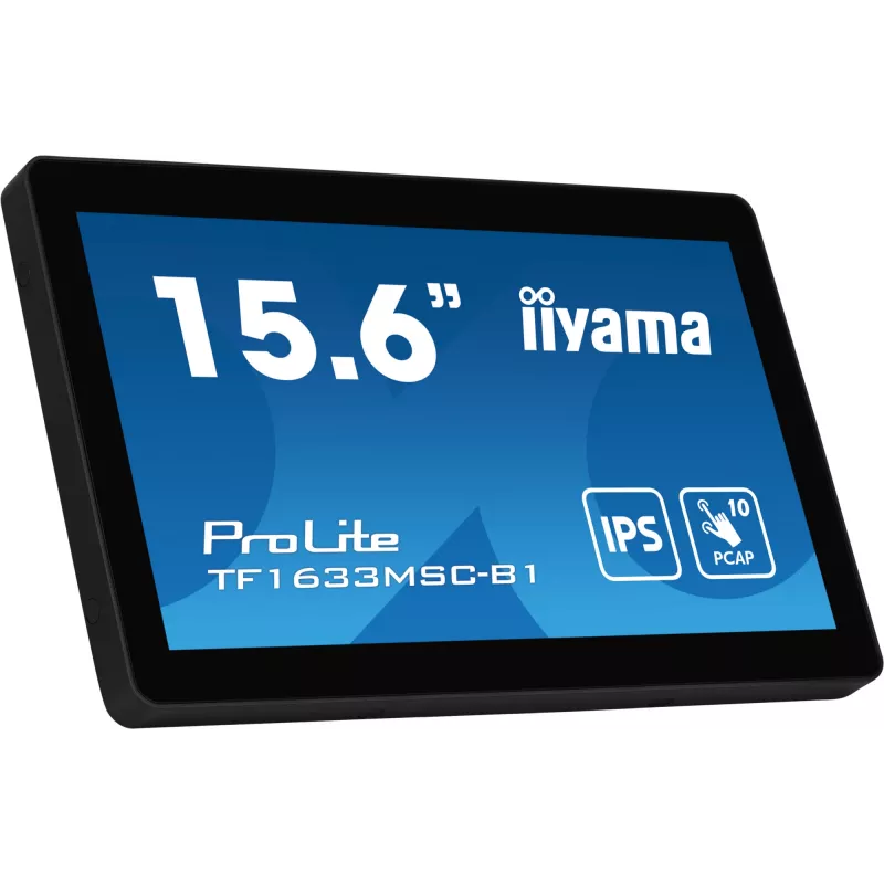 iiyama ProLite TF1633MSC-B1 Monitor per computer 39,6 cm (15,6 inch) 1920 x 1080 Pixel Full HD touchscreen nero