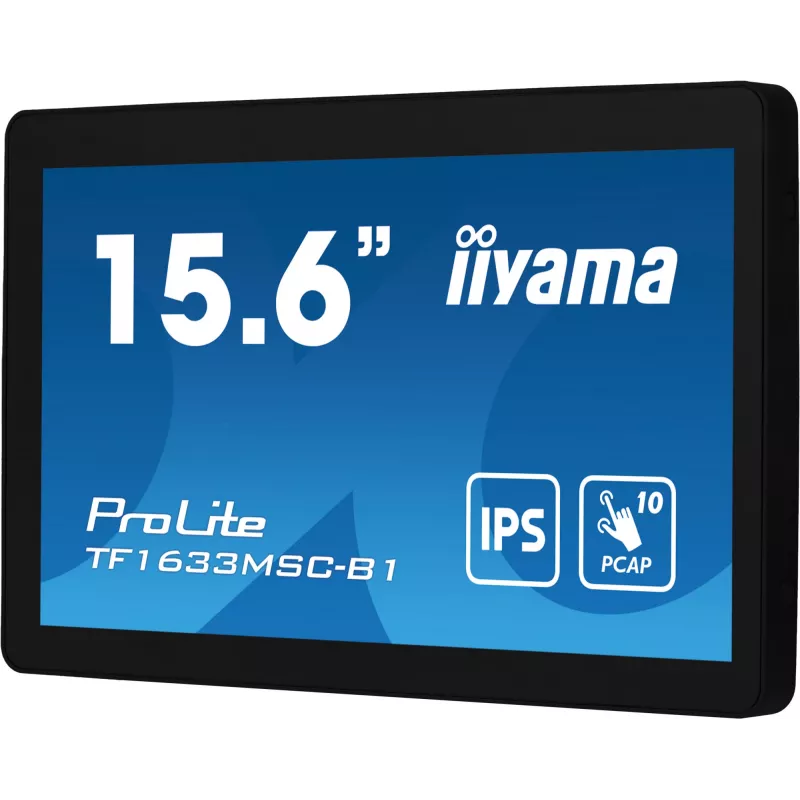 iiyama ProLite TF1633MSC-B1 Monitor per computer 39,6 cm (15,6 inch) 1920 x 1080 Pixel Full HD touchscreen nero