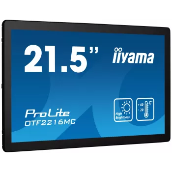 iiyama OTF2216MC-B1 Monitor per computer 54,6 cm (21,5 inch) 1920 x 1080 pixel Full HD LCD touchscreen nero