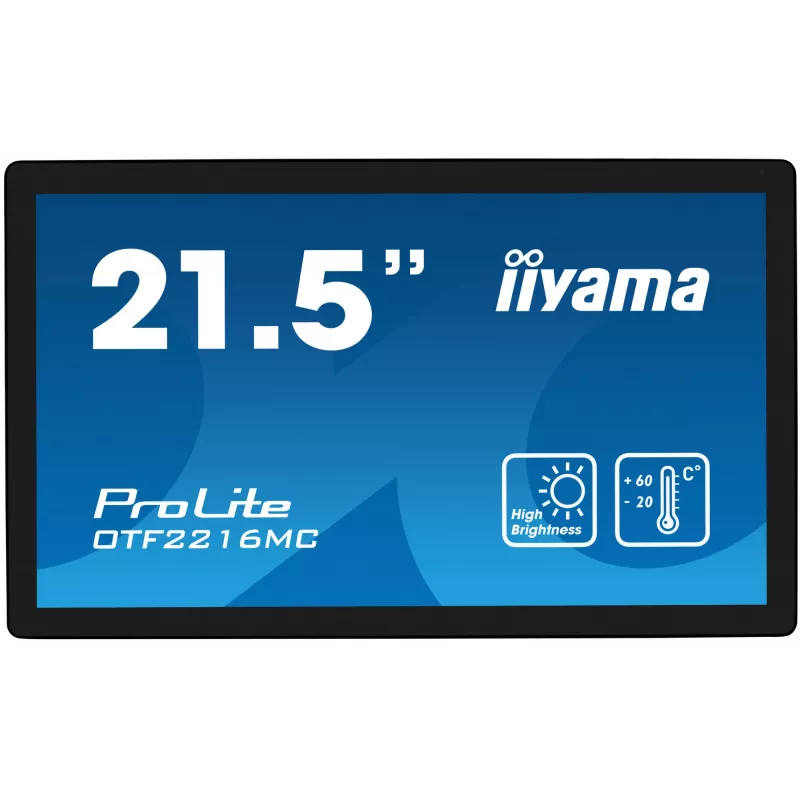 iiyama OTF2216MC-B1 Monitor per computer 54,6 cm (21,5 inch) 1920 x 1080 pixel Full HD LCD touchscreen nero