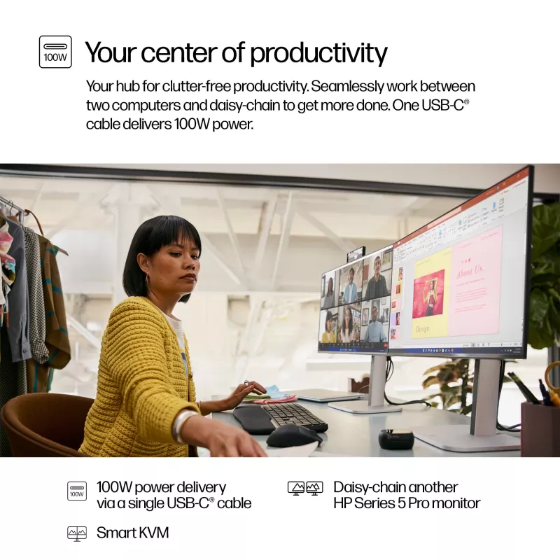 HP Series 5 Pro Monitor per conferenze 23,8