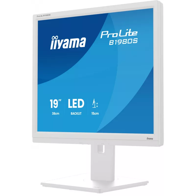 iiyama ProLite B1980S-W1 Monitor per computer 48,3 cm (19 inch) 1280 x 1024 pixel SVGA LED bianco