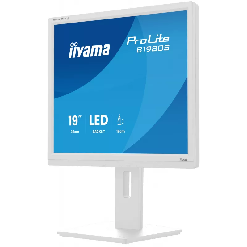 iiyama ProLite B1980S-W1 Monitor per computer 48,3 cm (19 inch) 1280 x 1024 pixel SVGA LED bianco