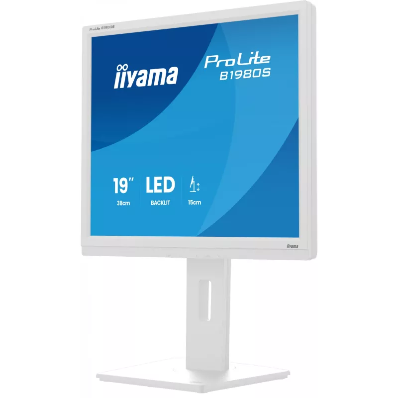 iiyama ProLite B1980S-W1 Monitor per computer 48,3 cm (19 inch) 1280 x 1024 pixel SVGA LED bianco