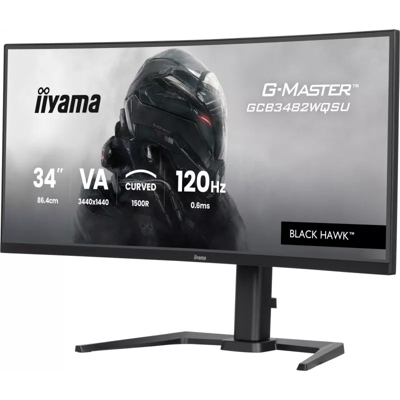 iiyama GCB3482WQSU-B1 Monitor per computer 86,4 cm (34 inch) 3440 x 1440 pixel UltraWide Quad HD LED nero