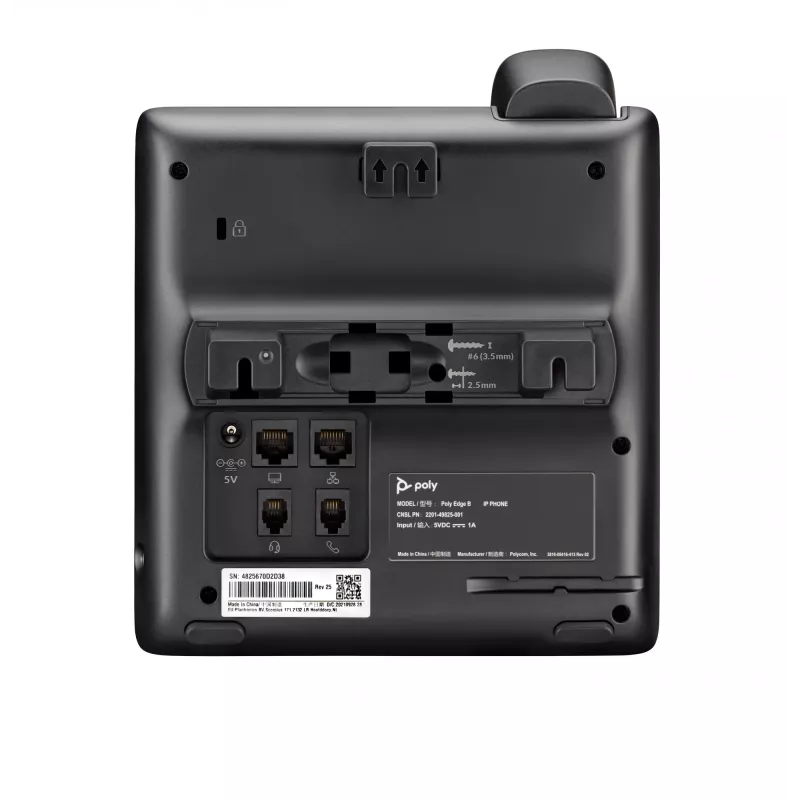 Telefono IP POLY Edge B10/20/30 Alimentatore 5V/1A Cornetta con filo