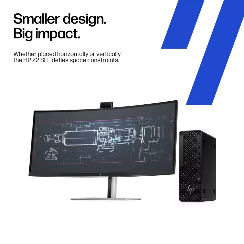 HP Z2 SFF G1i Intel Core Ultra 7 265K 32 GB DDR5-SDRAM NVIDIA RTX A400 Windows 11 Pro Workstation workstation AI, PC AI