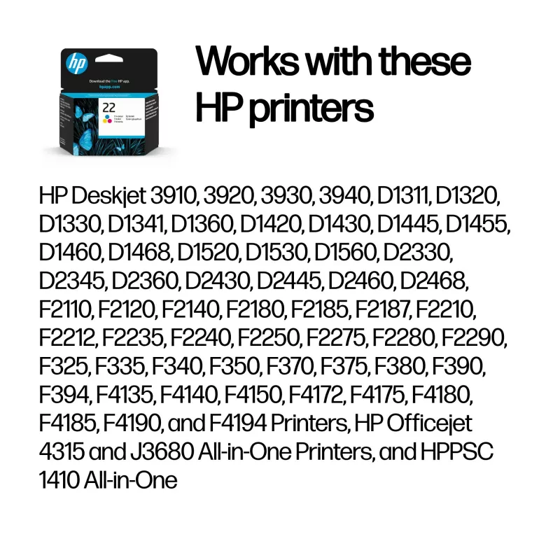 Cartuccia d'inchiostro HP C9352AE Color No.22 5ml
