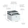 Stampante HP LaserJet Pro 3002dn laser grigio bianco