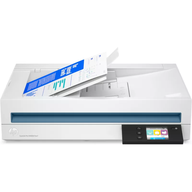 HP Scanjet Pro N4600 fnw1 scanner piano e ADF 1200 x 1200 DPI A5 bianco