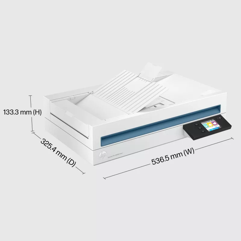 HP Scanjet Pro N4600 fnw1 scanner piano e ADF 1200 x 1200 DPI A5 bianco