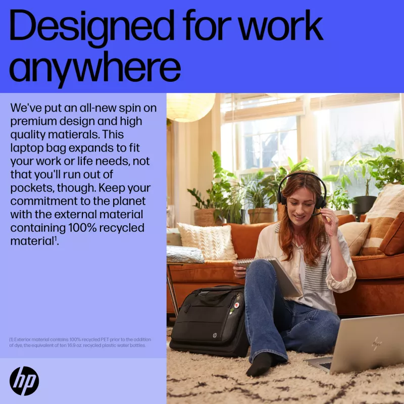 HP Renew Executive borsa per laptop 16 pollici, borsa messenger