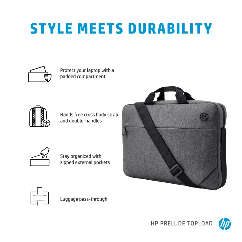 HP Prelude borsa top loader 15,6 pollici, borsa top loader, 39,6 cm (15,6 pollici), 300 g