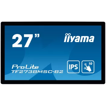 iiyama ProLite TF2738MSC-B2 monitor per computer 68,6 cm (27 pollici) 1920 x 1080 pixel Full HD LED touchscreen multi-utente nero
