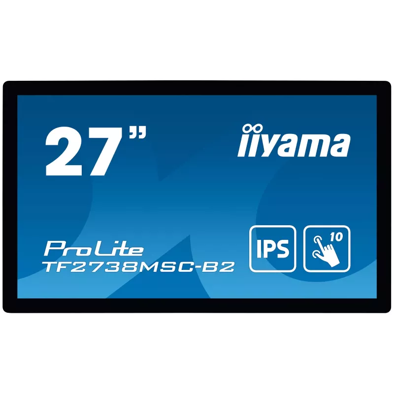 iiyama ProLite TF2738MSC-B2 monitor per computer 68,6 cm (27 pollici) 1920 x 1080 pixel Full HD LED touchscreen multi-utente nero