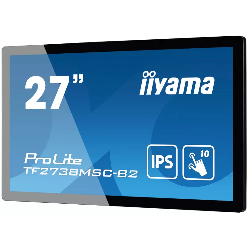 iiyama ProLite TF2738MSC-B2 monitor per computer 68,6 cm (27 pollici) 1920 x 1080 pixel Full HD LED touchscreen multi-utente nero