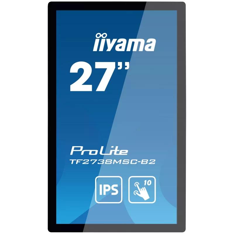 iiyama ProLite TF2738MSC-B2 monitor per computer 68,6 cm (27 pollici) 1920 x 1080 pixel Full HD LED touchscreen multi-utente nero