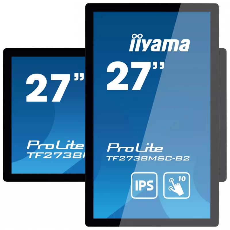 iiyama ProLite TF2738MSC-B2 monitor per computer 68,6 cm (27 pollici) 1920 x 1080 pixel Full HD LED touchscreen multi-utente nero
