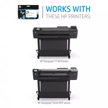 Cartuccia d'inchiostro HP 728 130 ml nero opaco DesignJet