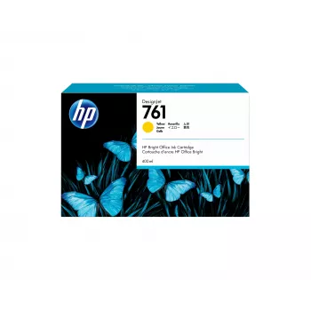 Cartuccia d'inchiostro HP 761 400 ml giallo DesignJet, stampante HP DesignJet T7100; stampante di produzione HP DesignJet T7200, getto d'inchiostro termico, giallo, Singapore, 174 mm, 114 mm