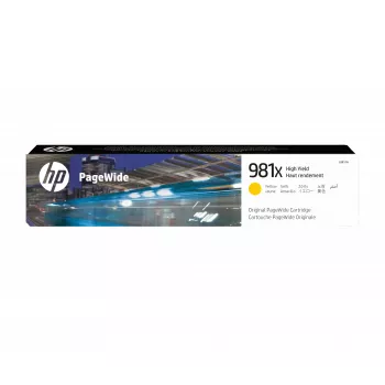 HP 981X cartuccia originale PageWide giallo alta capacità, giallo, 1 pezzo, 10000 pagine