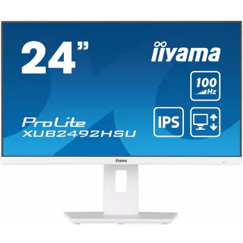 iiyama XUB2492HSU-W6 monitor per computer 60,5 cm (23,8 pollici) 1920 x 1080 pixel Full HD LED bianco