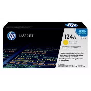 HP 124A cartuccia toner LaserJet originale giallo, 2000 pagine, giallo, 1 pz.