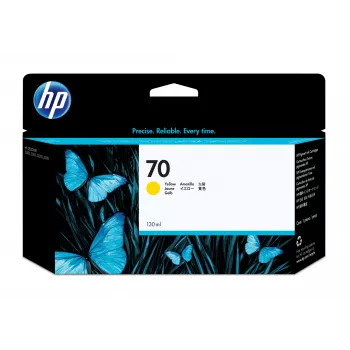 HP 70 Cartuccia d'inchiostro DesignJet Giallo da 130 ml