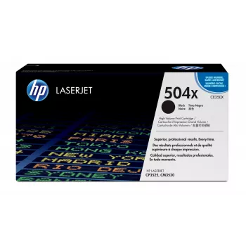 HP 504X alta capacità nero cartuccia toner originale LaserJet, 10500 pagine, nero, 1 pz.