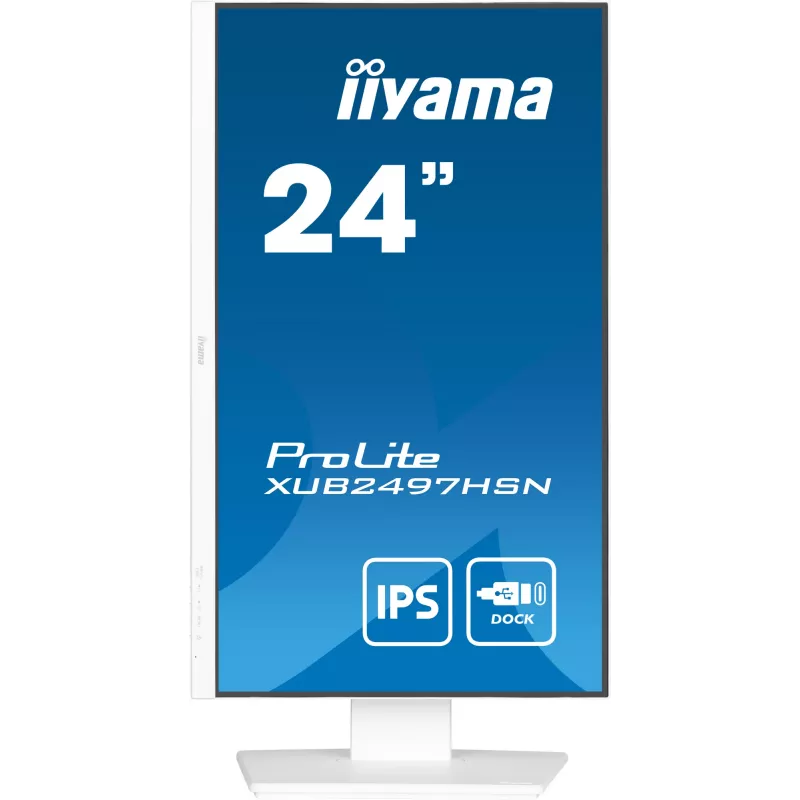 Monitor iiyama ProLite XUB2497HSN-W1 60,5 cm (23,8 pollici) 1920 x 1080 pixel Full HD LED bianco