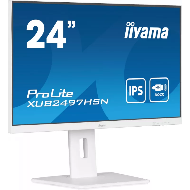 Monitor iiyama ProLite XUB2497HSN-W1 60,5 cm (23,8 pollici) 1920 x 1080 pixel Full HD LED bianco