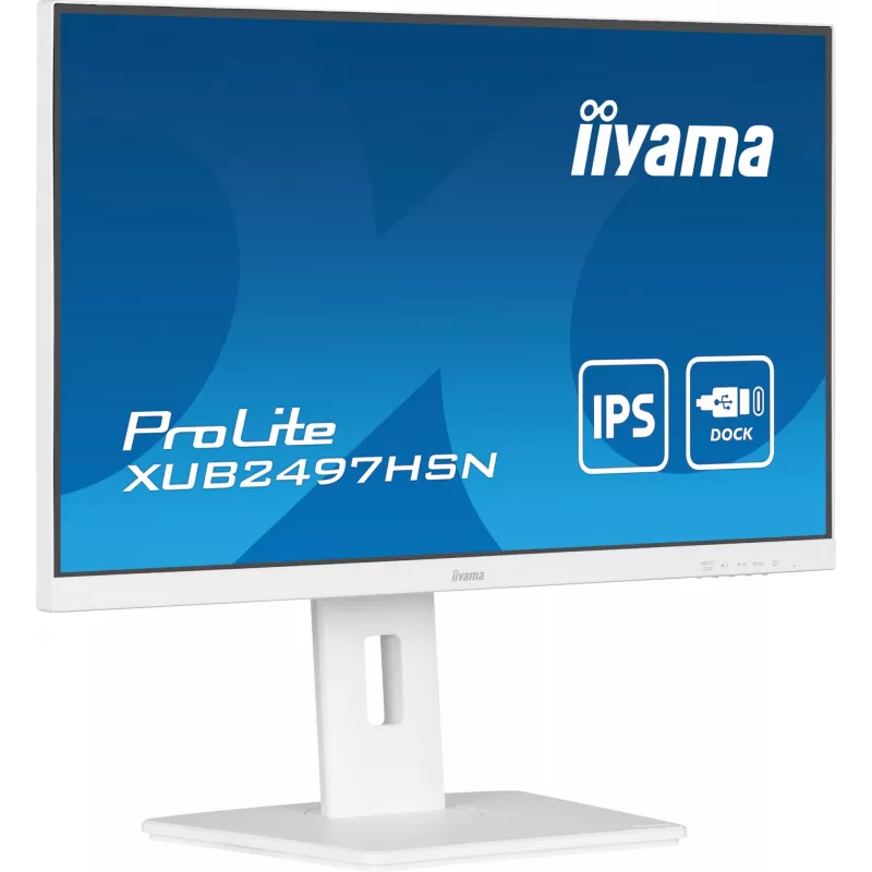Monitor iiyama ProLite XUB2497HSN-W1 60,5 cm (23,8 pollici) 1920 x 1080 pixel Full HD LED bianco