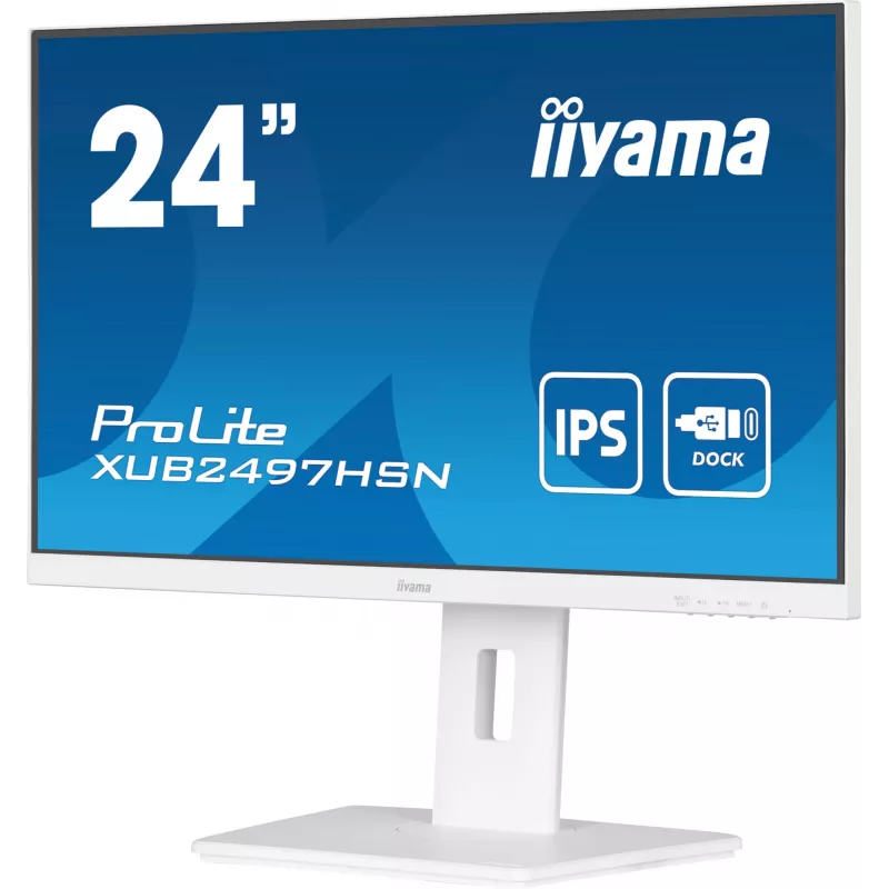 Monitor iiyama ProLite XUB2497HSN-W1 60,5 cm (23,8 pollici) 1920 x 1080 pixel Full HD LED bianco