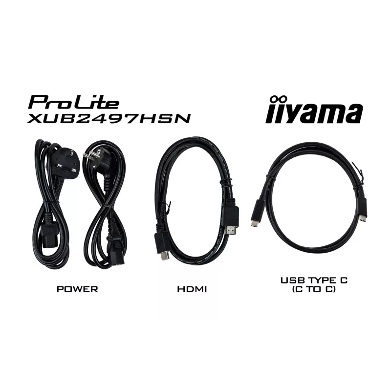 Monitor iiyama ProLite XUB2497HSN-W1 60,5 cm (23,8 pollici) 1920 x 1080 pixel Full HD LED bianco