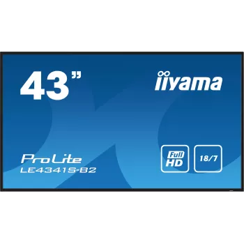 Schermo piatto digital signage iiyama PROLITE LE4341S-B2 108 cm (42,5 pollici) LCD 350 cd/m² Full HD nero 18/7