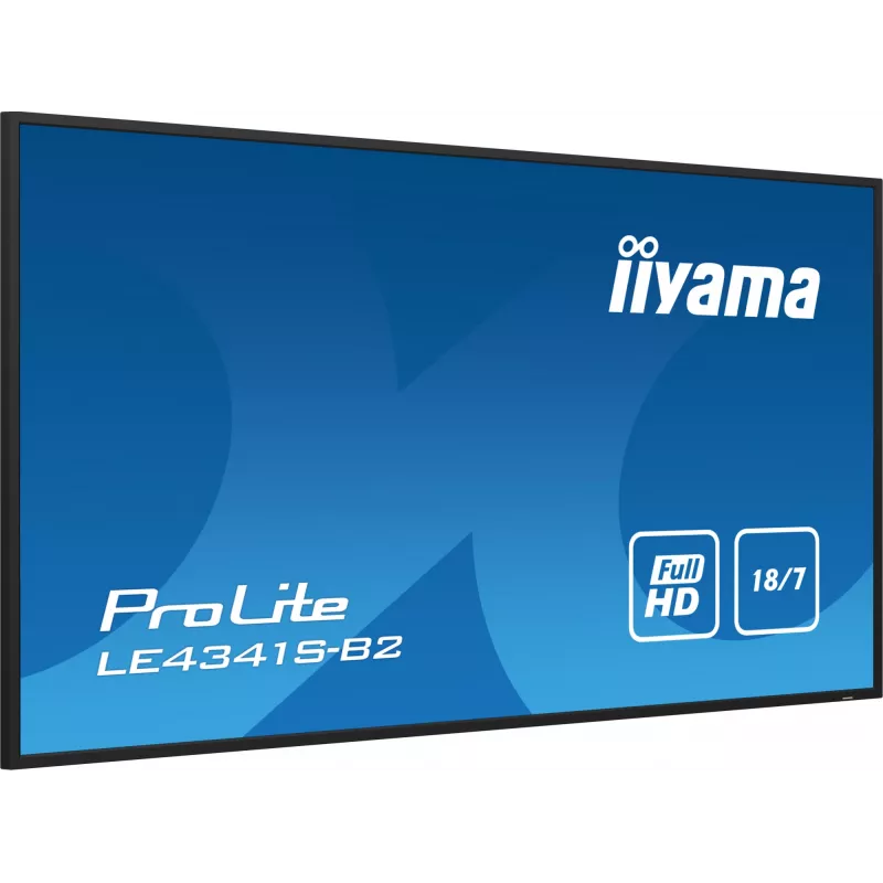 Schermo piatto digital signage iiyama PROLITE LE4341S-B2 108 cm (42,5 pollici) LCD 350 cd/m² Full HD nero 18/7