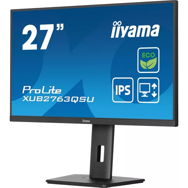 Monitor iiyama ProLite XUB2763QSU-B1 68,6 cm (27 pollici) 2560 x 1440 pixel Quad HD LED nero