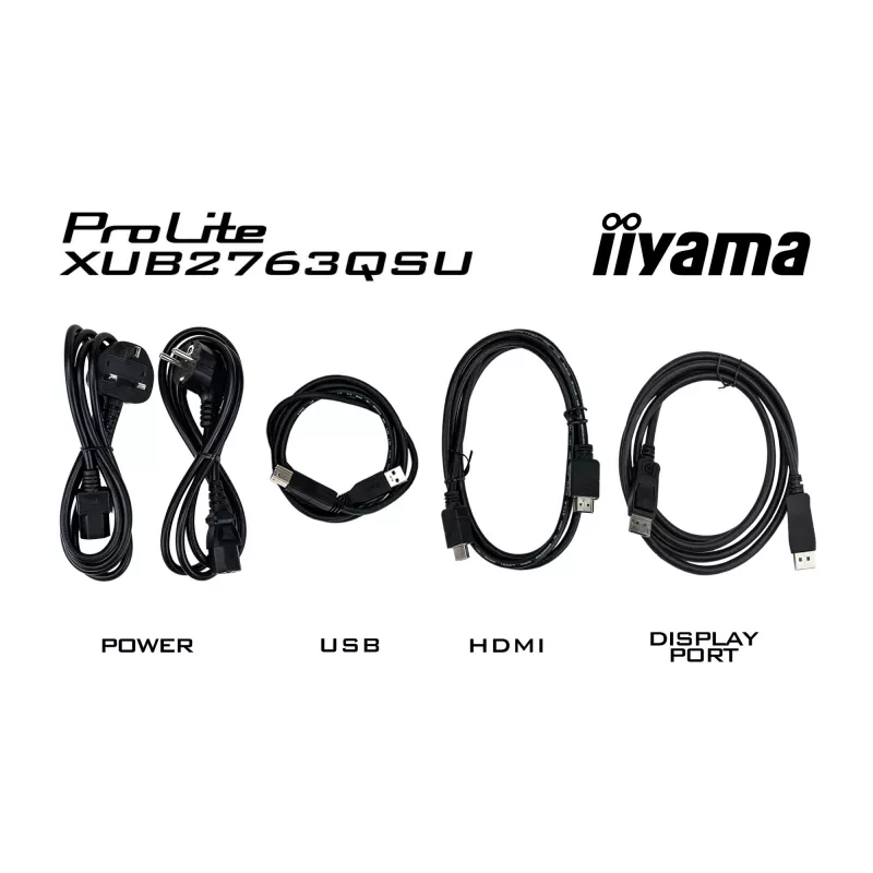 Monitor iiyama ProLite XUB2763QSU-B1 68,6 cm (27 pollici) 2560 x 1440 pixel Quad HD LED nero