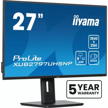 Monitor iiyama ProLite XUB2797UHSNP-B1 68,6 cm (27 pollici) 3840 x 2160 pixel 4K Ultra HD LED nero