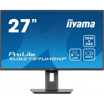 Monitor iiyama ProLite XUB2797UHSNP-B1 68,6 cm (27 pollici) 3840 x 2160 pixel 4K Ultra HD LED nero