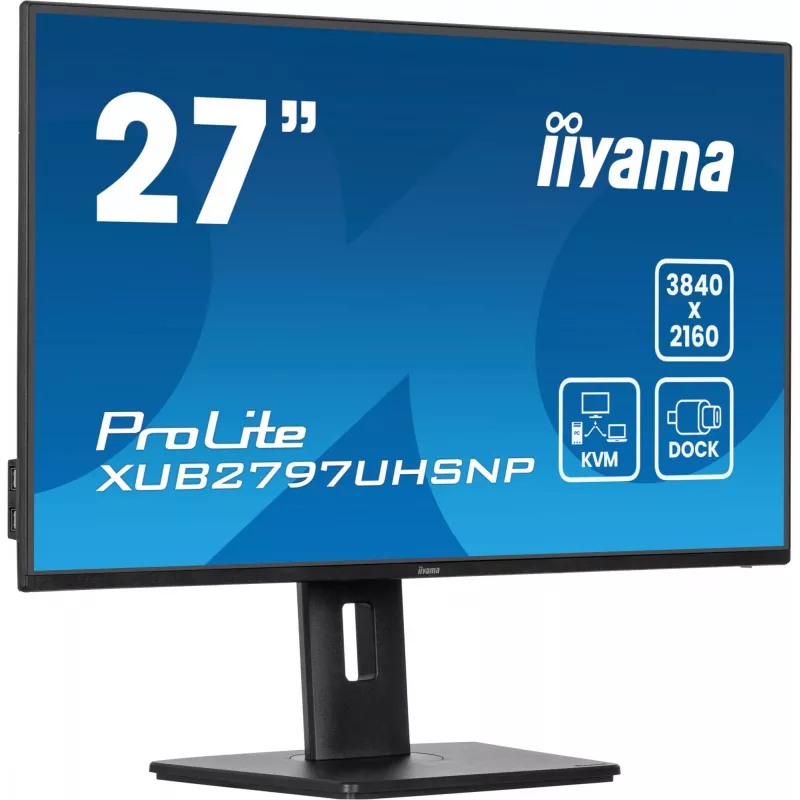 Monitor iiyama ProLite XUB2797UHSNP-B1 68,6 cm (27 pollici) 3840 x 2160 pixel 4K Ultra HD LED nero