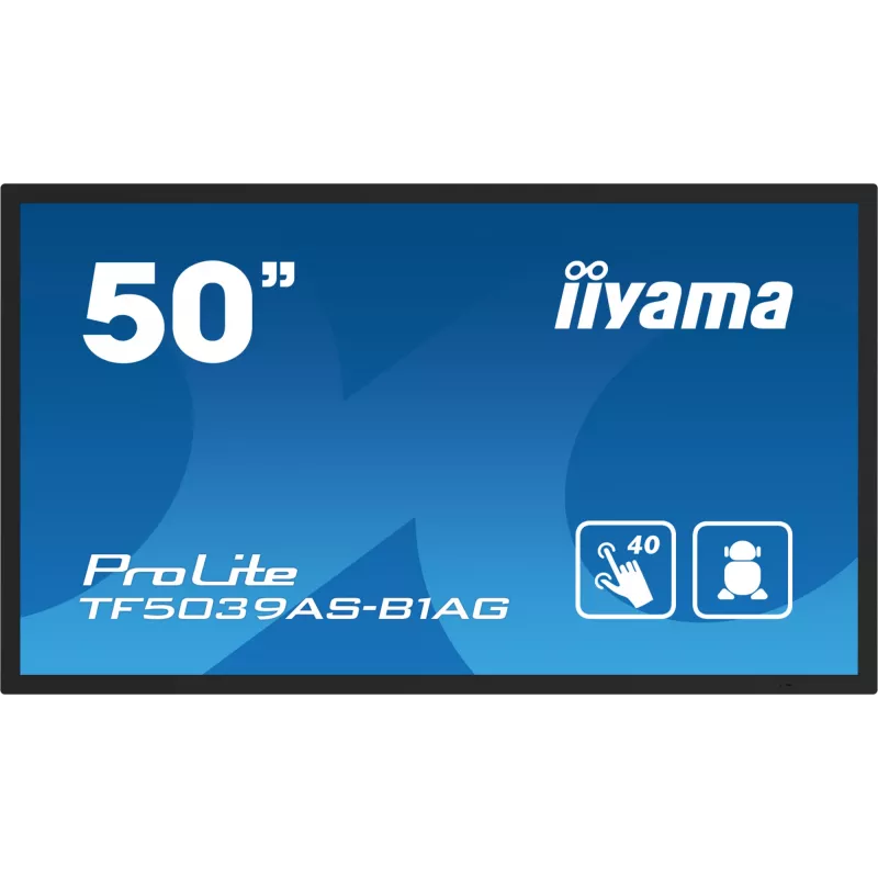 Monitor iiyama TF5039AS-B1AG 125,7 cm (49,5 pollici) 3840 x 2160 pixel 4K Ultra HD LED touchscreen nero