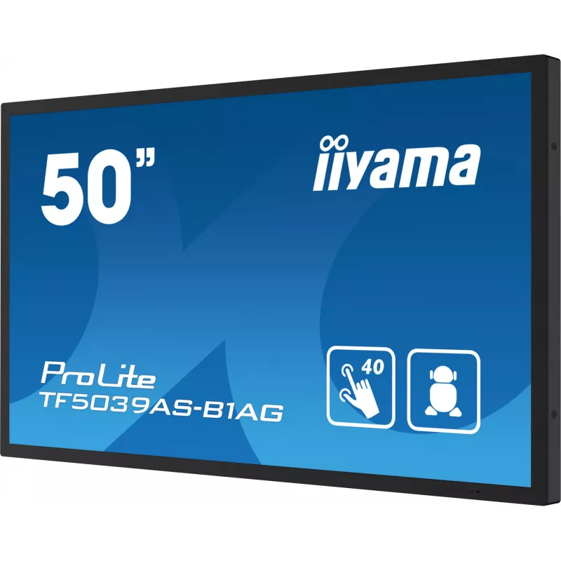 Monitor iiyama TF5039AS-B1AG 125,7 cm (49,5 pollici) 3840 x 2160 pixel 4K Ultra HD LED touchscreen nero