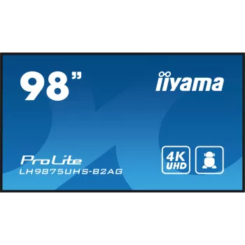 Schermo piatto digital signage iiyama LH9875UHS-B2AG 97,5 pollici LED 4K Ultra HD 3840 x 2160