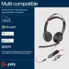 Cuffie HP Poly Blackwire 5220 stereo USB-C + connettore 3,5 mm + adattatore USB-C/A (confezione multipla)