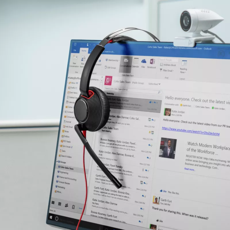 Cuffie HP Poly Blackwire 5220 stereo USB-C + connettore 3,5 mm + adattatore USB-C/A (confezione multipla)